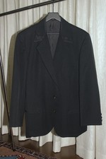 Yohji Yamamoto Pour Homme Black Wool Deconstructed Blazer Size 3
