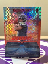 2025 PANINI ROOKIES & STARS FOOTBALL AIRBORNE JALEN MILROE RED PLAID