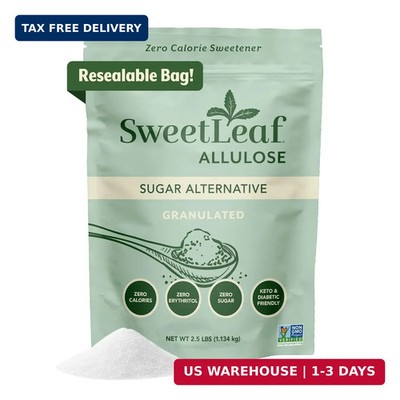 SweetLeaf Allulose Sweetener Granulated - Zero Calorie Sugar Substitute for Baki