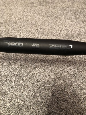 Deda 46 Zero 1 RHM Alu Rennrad Gravelbike Lenker - Schwarz auf Schwarz 44 Ctr Ctr