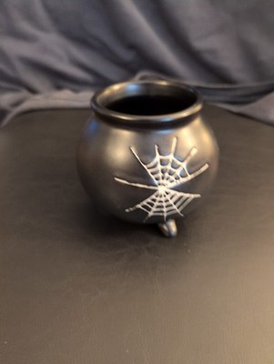 Target Hyde & Eek Halloween Stoneware Cauldron Spider Web Mug