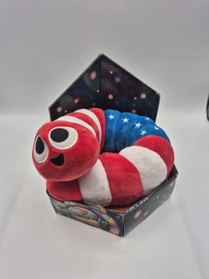 Slither.io America Red, White, and Blue 24 Inch Plush Worm Series 1 NEW