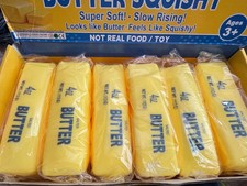 Wholesale Lot BULK Gel Filled Butter Stick Squishy Toy Squeeze box of 12