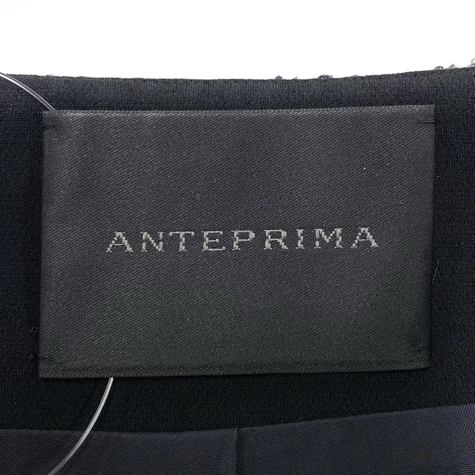 Auténtico abrigo para mujer ANTEPRIMA - negro azul marino oscuro Foto 3 de 4