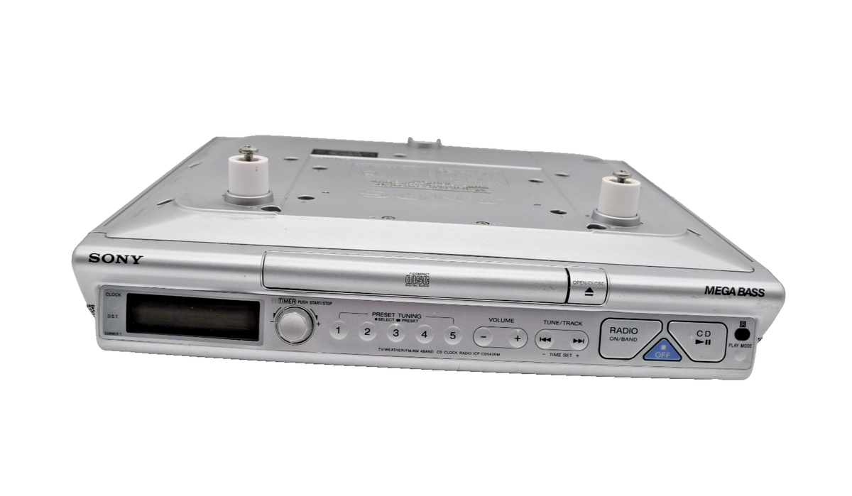 Sony ICF-CD543RM 4-Band Under Cabinet Kitchen CD Clock Radio