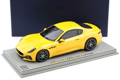 1:18 BBR Maserati Gran Turismo Trofeo 2023 Giallo Corse Metallic Dealer Version - Photo 1/4