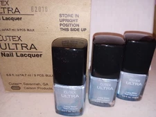 Box of 3 Cutex Ultra MARS Nail Enamel Polish NOS