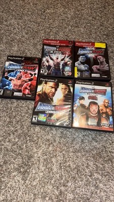 WWE SmackDown vs Raw 2006, 2007, 2008, 2009, 2011 Bundle (Sony PlayStation 2)