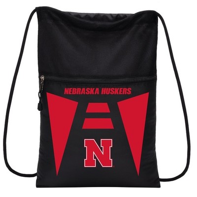 Nebraska Cornhuskers NCAA Cinch Back Sack Drawstring Bag