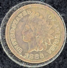 1886 1C Very Fine Indian Head Cent Type 1 [01]