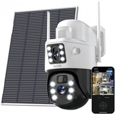 Solar Security Camera Only Support 2.4G WiFi , 360  View Wireless Outdoor Cam...