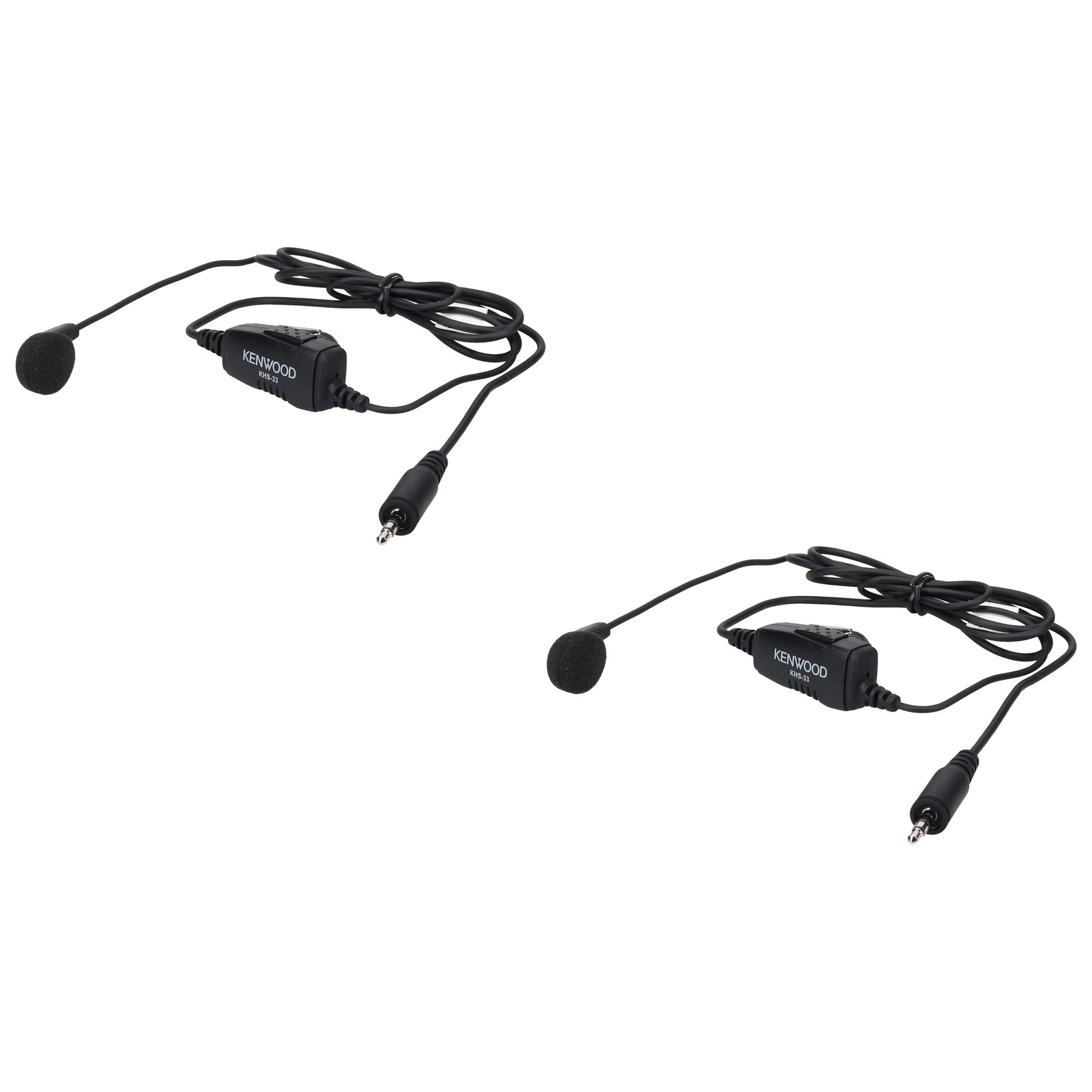 Kenwood KHS-33 Earbud Earpiece for Radios PKT-23, PKT-23K (2-Pack)