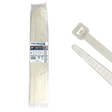 Kable Kontrol Heavy Duty Cable Zip Ties 100 Pcs 28 Inch, Natural White, 175 Lbs
