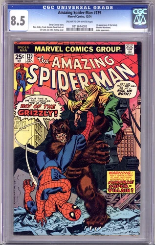 The Amazing Spider-Man Vol 1 139 CGC 8.5 (VF+) Marvel (1974)