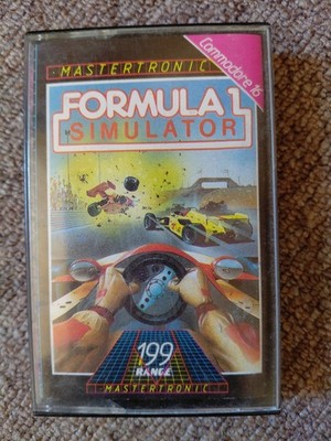 Commodore c16 Plus/4 Formula 1 Simulator - Kassette Tape mit Spiel