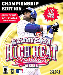 Jeu PC Sammy Sosa High Heat Baseball 2001 – Big Box Complète – État Très Bon