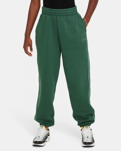 Nike sportswear oversized green sweatpants fleece jogger pants kids girls Medium - Picture 2 of 12