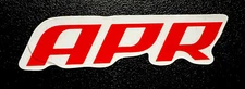 APR Performance sticker.  *Matte*Finish  Size:  3.25”X .75”inch Self Adhesive
