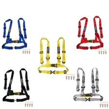RASTP 2" 4-Point Adjustable Racing Seat Belts Harness Safety Shoulder Straps