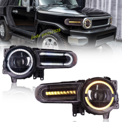 For Toyota FJ Cruiser car LED DRL Headlights assembly Double Beam