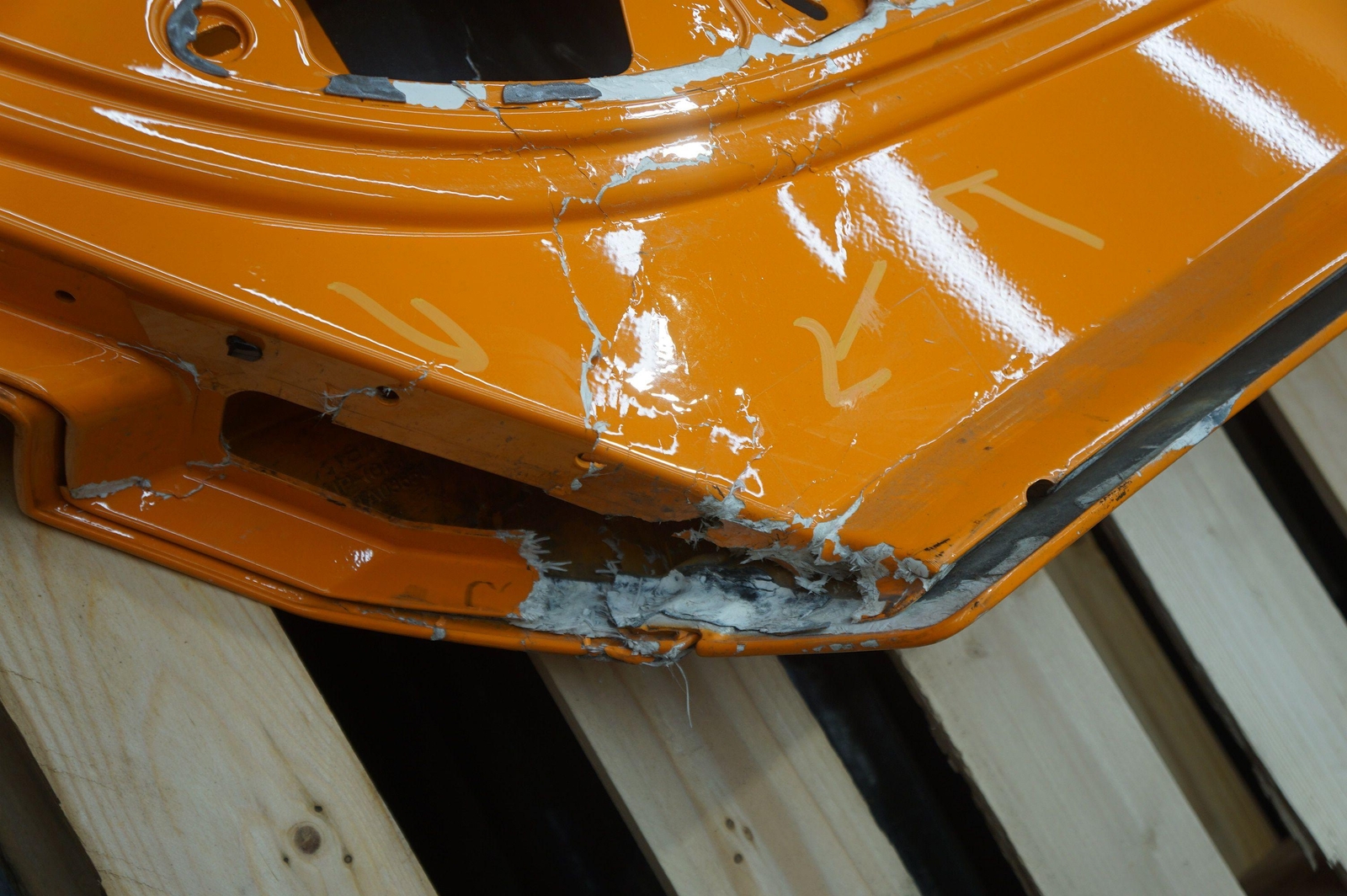 Front Left Driver Door Shell OEM Orange McLaren MP4-12C Spider 2012-14 *Note*