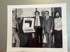 foto autografo firmato allan alcorn 8x10 atari pong creatore videogiochi leggenda