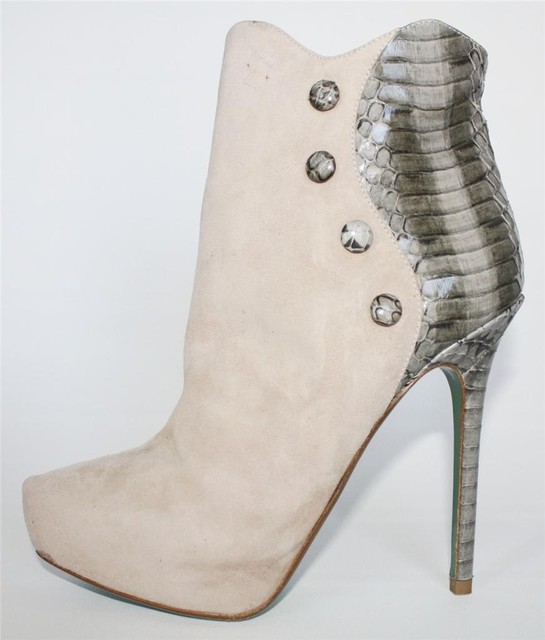 ivory suede booties