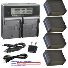 Kastar Battery LCD Dual Fast Charger for OEM Sony BC-U1 U2 BP-U90 BP-U60 BP-U30