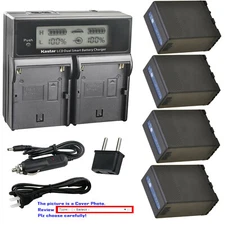 Kastar Battery LCD Dual Fast Charger for OEM Sony BC-U1 U2 BP-U90 BP-U60 BP-U30