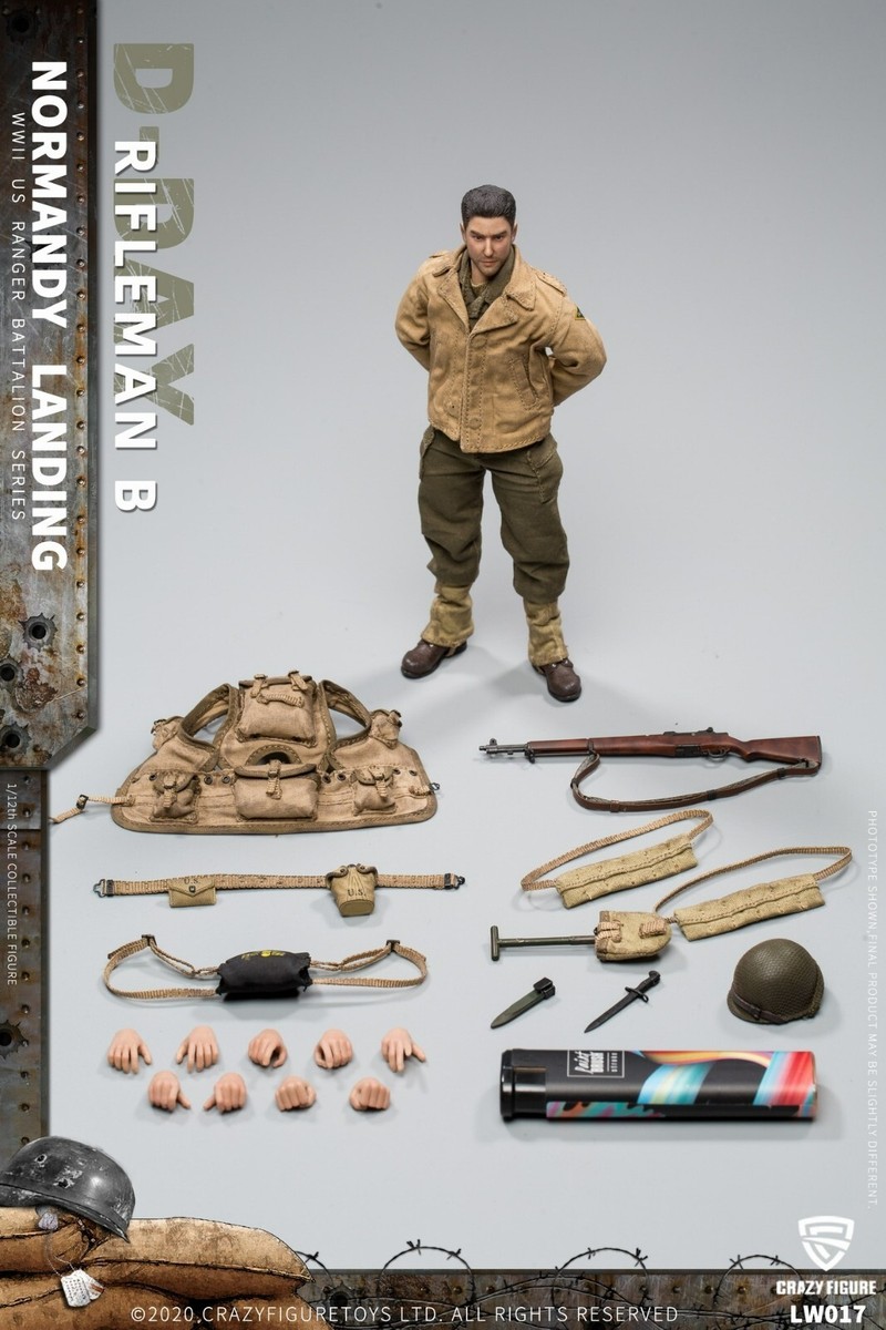 その他 Crazy Figure RIFLEMAN B NORMANDY LANDING Rifleman B - US Army On D-Day - World War II - Crazy Figure