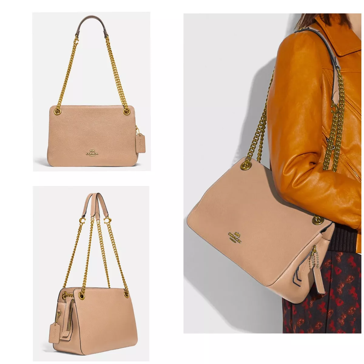 Coach polished pebble leather bryant cheap convertible carryall satchel