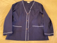 White Swan ready 2 wear scrub jacket medium navy blue