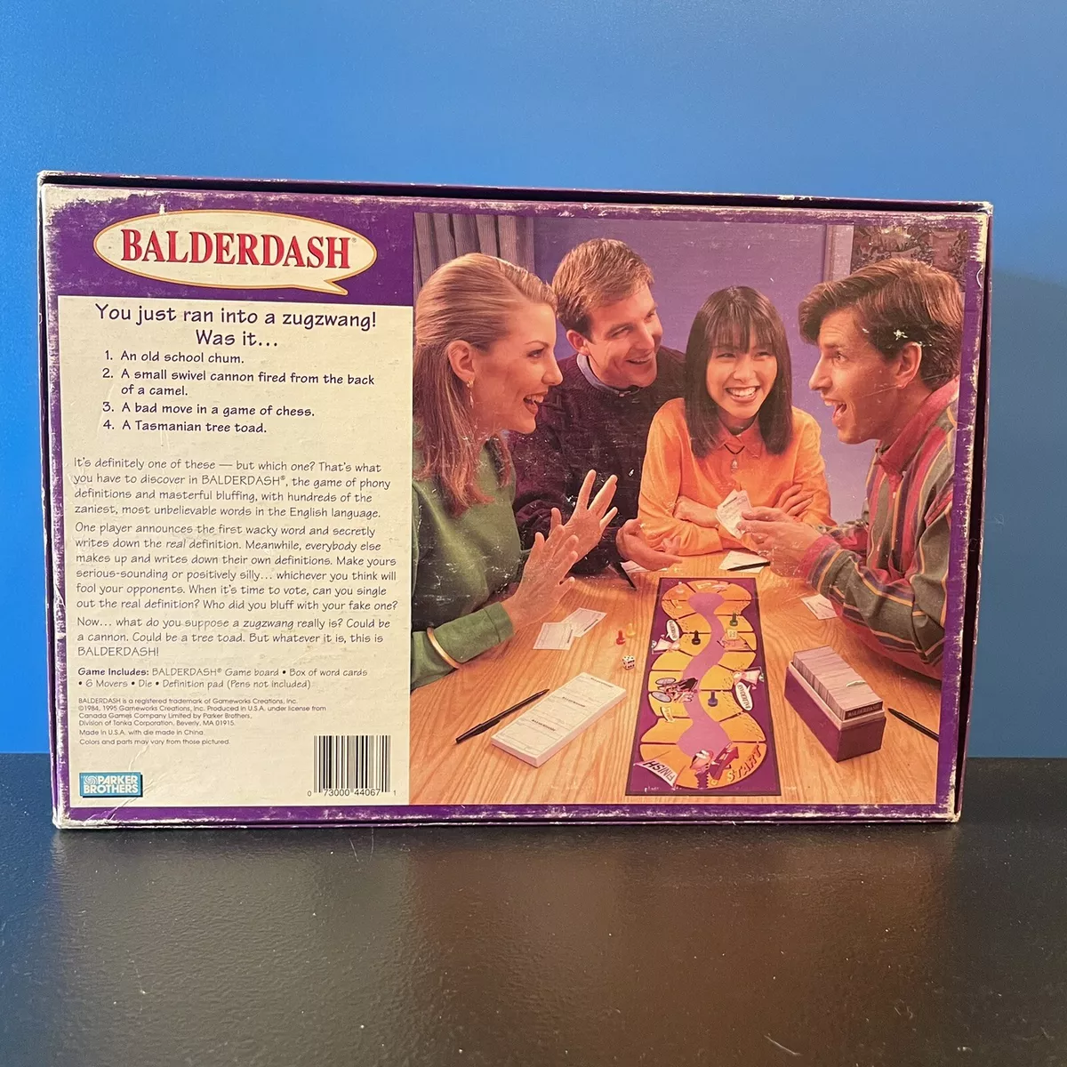 Vintage 1995 BALDERDASH GAME by Parker Brothers 