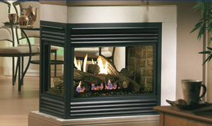 Kingsman Mdv31 Multi Sided Direct Vent Natural Gas Fireplace With