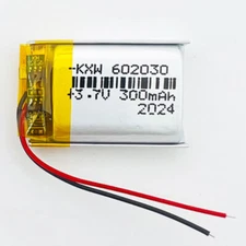 602030 Polymer Li-ion Battery 300mAh 3.7V Li-po Rechargeable Li-ion Battery