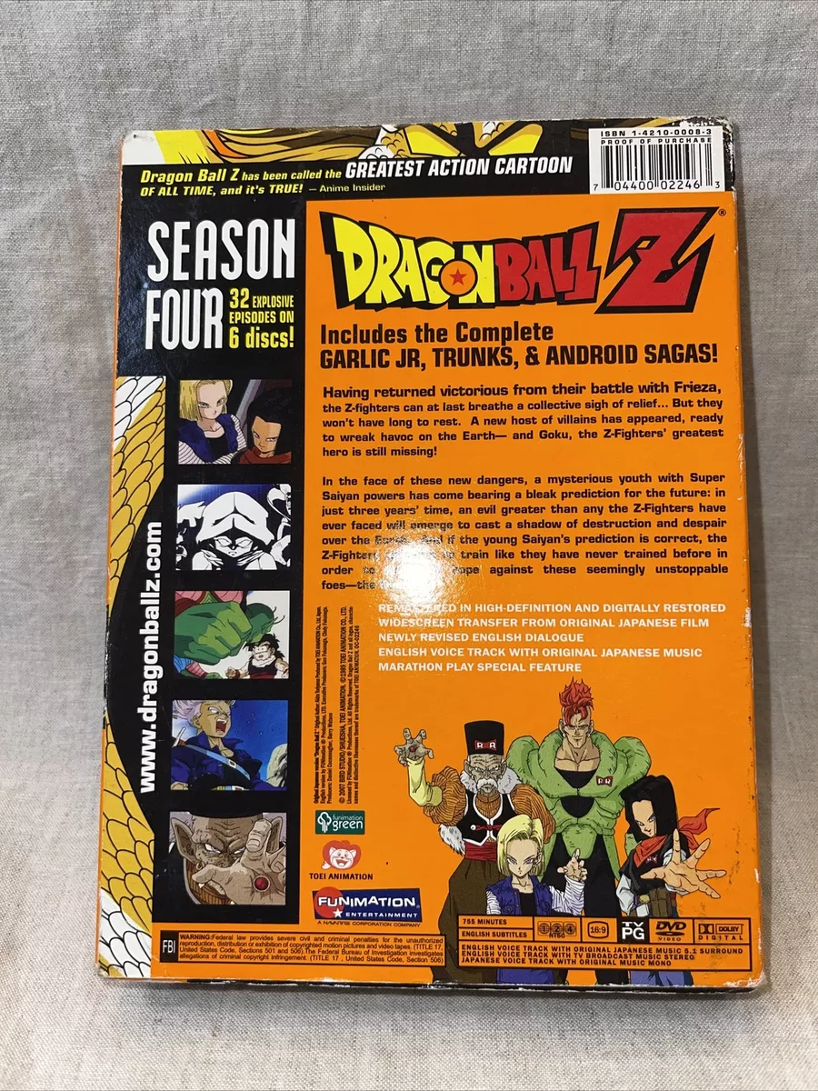 Dragon Ball Z - Season 4 (Garlic Jr., Trunks, and Android Sagas)