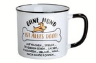Gilde Tasse  "OHNE HUND IST ALLES DOOF" Keramik 390 ml Becher Hund Geschenk Tier