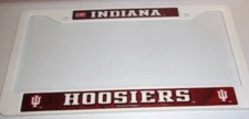 Indiana Hoosiers Plastic License Plate Frame. With Reddish backgroun.      #K9