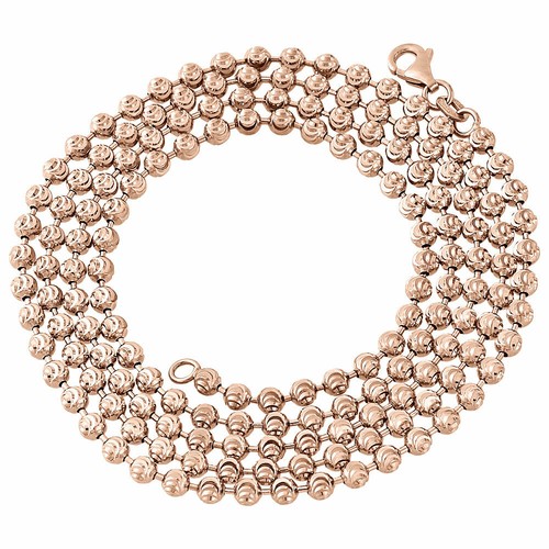 Italian Beaded Ball Chain Necklace 22 