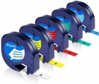 5PK Replace DYMO LetraTag Refills 91330 91331 Label Maker LT-100H LT-100T 12mm
