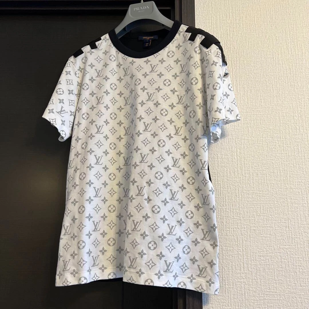 lv monogram t shirt white