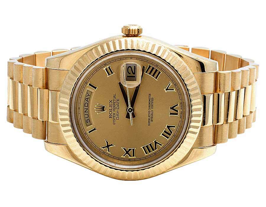 Roman Numeral 41mm Day Date Presidential 218238 Champagne Roman