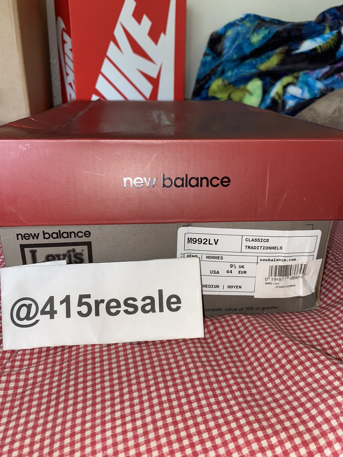 New Balance 992 x Levi's Gray size 10 made in USA image 10