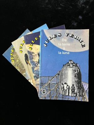 ¤ JULES VERNE - lot 4 livres - édition Livre de Poche - Photo 1/4