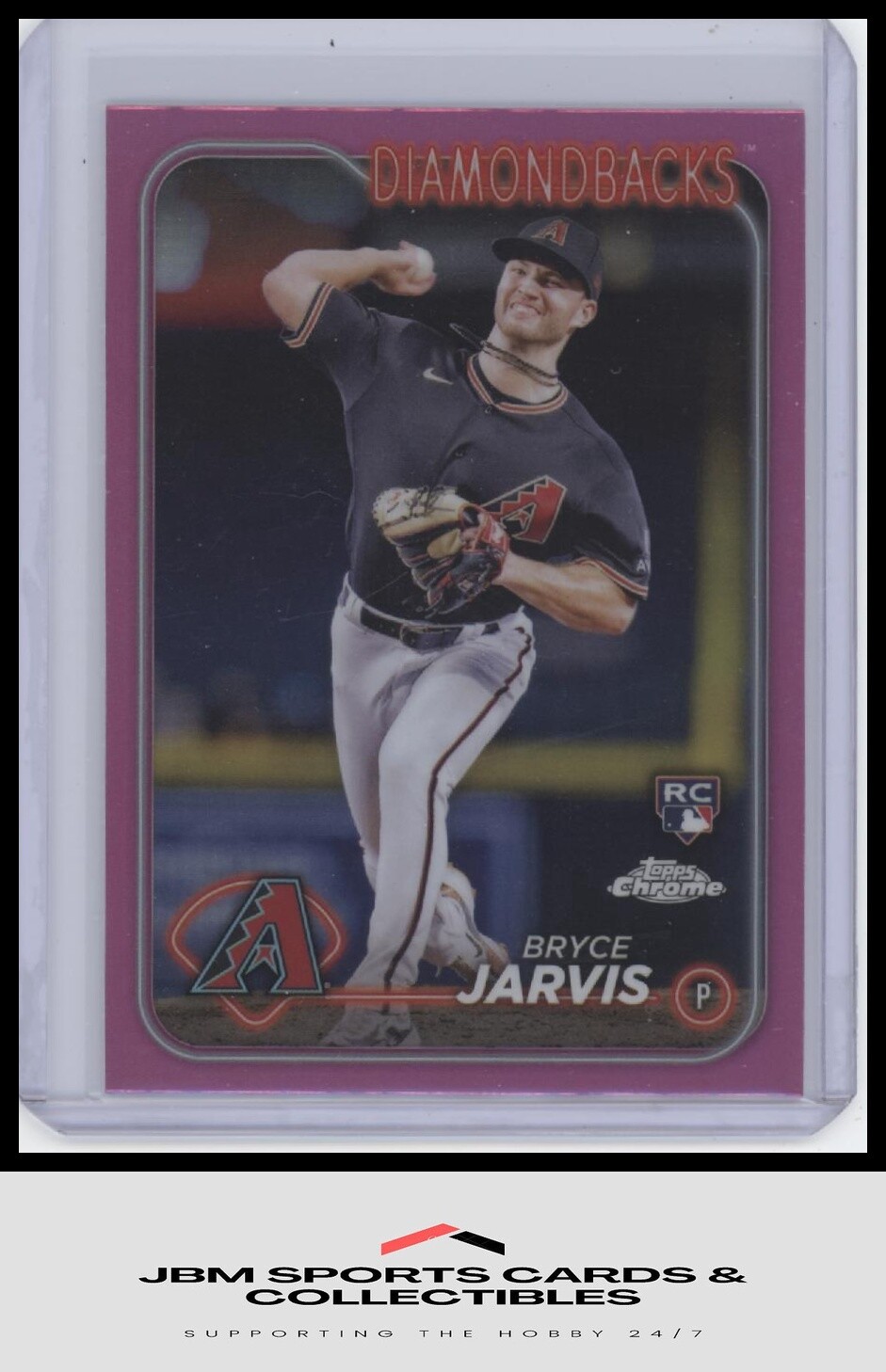 2024 Topps Chrome #75 Bryce Jarvis Pink Refractor