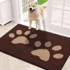 30x20 Inch Dog Paw Door Mats Absorbent Dirt Trapper Mud Mat for Front Door