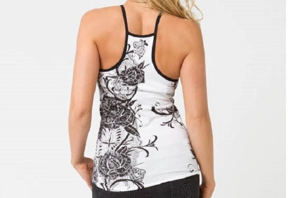 Camiseta sin mangas Metal Mulisha JANIS TANK Óptica Blanca Negra Correa de Espagueti (D) Junior Foto 2 de 4