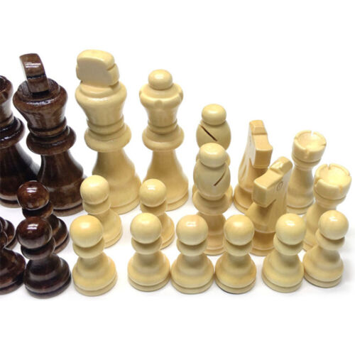 32pcs International Chess Pieces Wood Chess Replacement V7J4 - Picture 3 of 7