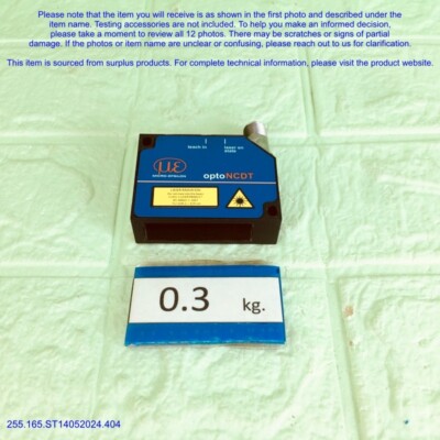 MICRO EPSILON optoNCDT 1402, Optical Way Sensor as photo, sn:4536, rφm FedExDHL