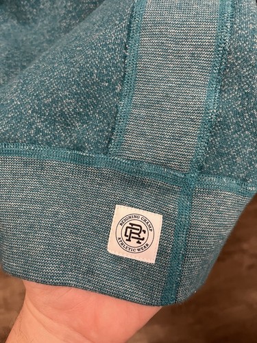 Reining Champ French Terry Crewneck Sweatshirt Teal Men XL - Picture 5 of 5